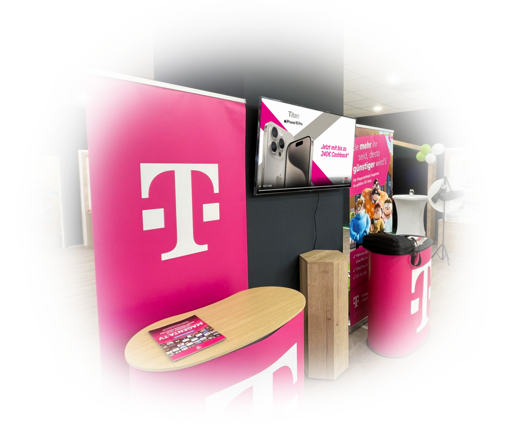 Promotion Stand innerhalb eines TechBoxx Ladengeschäfts.